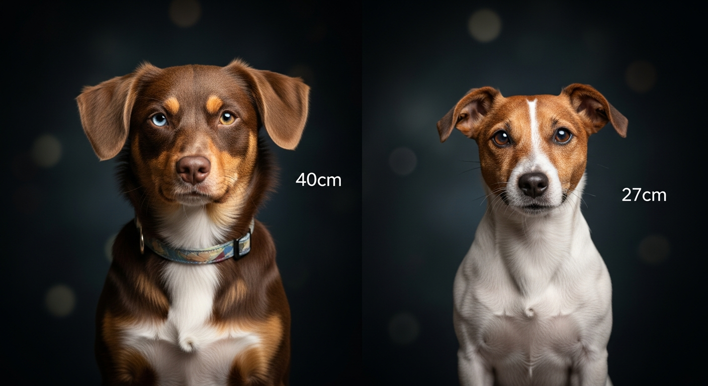 Comparaison Berger Américain Miniature vs Terrier Reverend Russell
