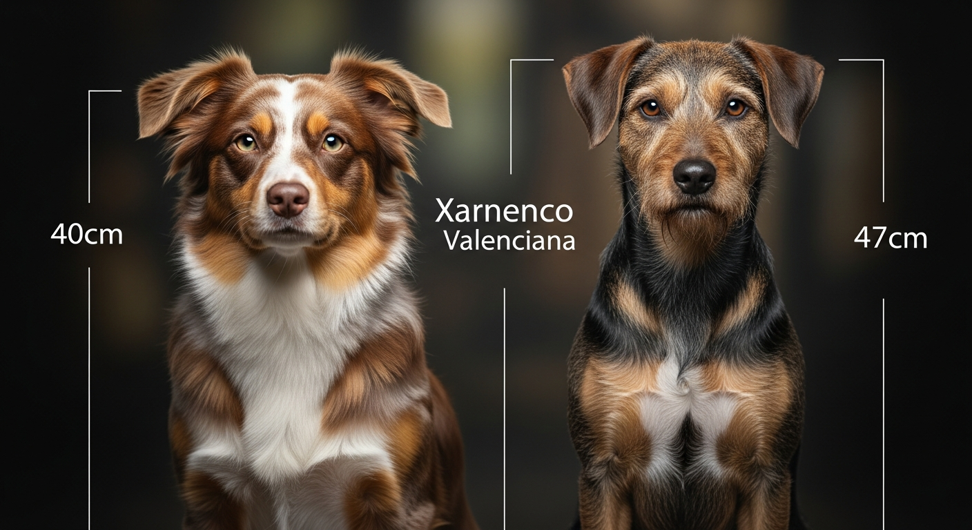 Comparaison Berger Américain Miniature vs Xarnego-Podenco Valenciano À Poil Dur